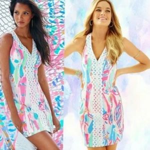 NWT Lynn Shift Dress Out To Sea Holy Grail Print Lilly Pulitzer Size 00 XXS